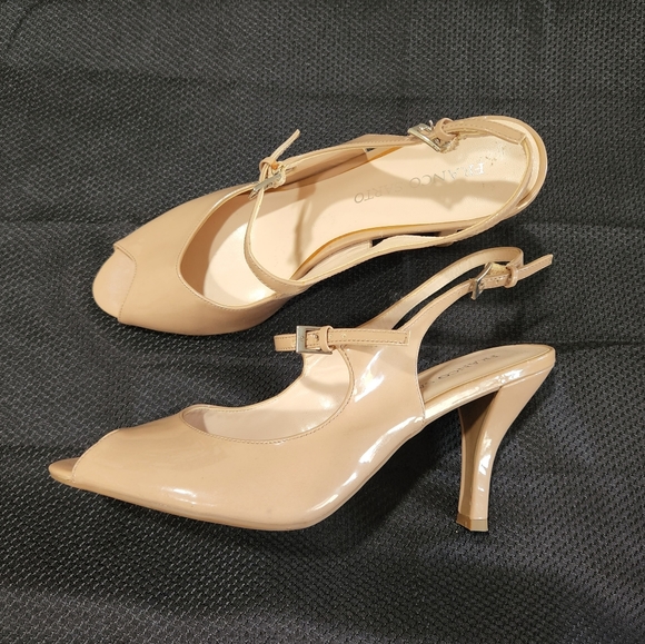 NWOT Franco Sarto Nude Heels - Picture 7 of 8